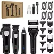 Resuxi 944 Professional Hair Clipper Set for Barber Oil Head Carving Electric Push Shear Electric Shaver Nose Hair Trimmer