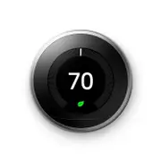 Google Nest Learning Thermostat - Programmable Smart Thermostat for Home - 3Rd Generation Nest Thermostat - Works with Alexa - Stainless Steel