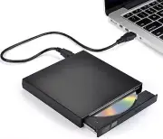 External CD DVD Drive, USB 2.0 Slim Protable External CD-RW Drive DVD-RW