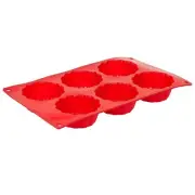 6-Cavity Brioche Silicone Baking Mold, BPA Free, Non-Stick Baking Molds