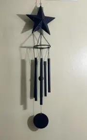 34"Long Blue Traditional Tuned Wind Chime Ornament Home Decor Unique Gift