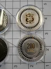 Lucky 38 Platinum Chip (Silver) Fallout New Vegas (Set of 2) + FREE SHIP