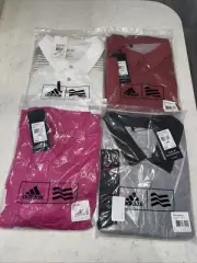 Lot Of 4 Adidas Golf Men's Polo Climalite Shirt RN# 88387 Size XXL New With Tag