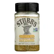 Stubb's Chicken Rub With Sea Salt Honey Garlic And Mustard 5.04 oz (Pack of 6)