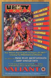 1994 Valiant Comics Unity Saga Vintage Print Ad/Poster Barry Windsor-Smith Art