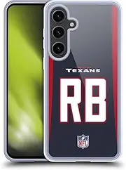 Head Case Designs Officially Licensed NFL RB Navy Houston Texans Positions & Logo Soft Gel Case Compatible with Samsung Galaxy S24+ 5G