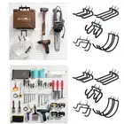 Tool Holder Wall Mounted Holder Garage Storage Hooks Hanger Rack Pegboard Hooks