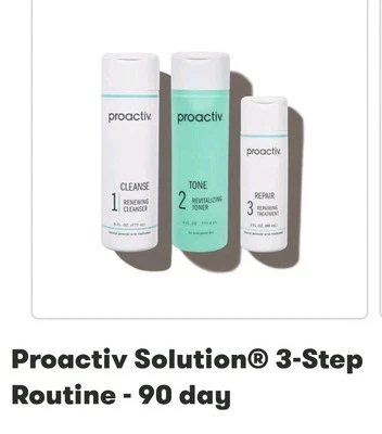 Proactiv 90 DAY ROUTINE 3-Step Acne Treatment Cleanse Tone Repair Oily Skin