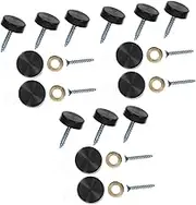 Gatuida Sets Stainless Steel Advertising Board Screw Kit Woodworking Nail Set Glass Acrylic Sign Nails Screw Trim Covers for Mounting Signs Photo Frames Furniture Decor