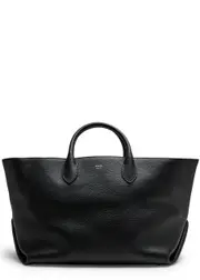 Khaite Amelia Medium Leather Tote - Black One Size