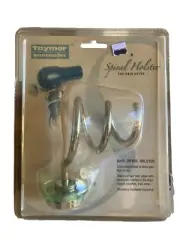 Spiral Holster Hair Blow Dryer Bathroom Wall Shelf Hanging Storage ~ D1361 New