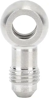 QANYEGN Banjo Fuel Hose Fitting, Universal Banjo Fitting Fuel Line Adapter Connector, Stainless Steel Male Oil Fuel Hose Fitting Adapter for Flow Control