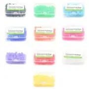 1000Pcs Dental Silicone Color Code Rings Bands Hygienist Instruments S 10 Colors