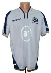 SCOTLAND NATIONAL TEAM RUGBY UNION SHIRT MACRON SIZE L