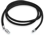 [Bling Jewelry] Colors Soft Thin Satin Silk Cord Strand Necklace for Pendant Layering Women Men Teen .925 Sterling Silver Lobster Claw Clasp 14, 16, 18, 20, 24, 36 Inch