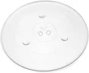 COLLBATH Microwave Glass Turntable Tray Replacement Cooking Plate for Multiple Brands Compatible Microwave Oven Accessory for Quick and Safe Food Heating