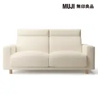 在飛比找momo購物網優惠-【MUJI 無印良品】沙發本體/2.5人座/羽毛獨立筒/高椅