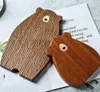 Black Walnut Wood Cutting Boards Bear Shape Chopping Blocks Bread Serving Tray L