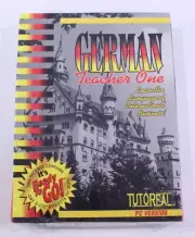 1994 TutoReal German Teacher One B031 PC Version NOS IBM B&N Co Word Diskette NY