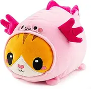 JOYIN Stuffed Animal, Kawaii Axolotl Cat Plush Toy, 11" Soft Plushie, Cute Pillow for Kids and Adults, Surprise Birthday Gift Boys and Girls (Catxolotl)