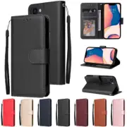 For iPhone 16 16e 15 14 Plus 13 12 Pro Max XR 8 7 Leather Wallet Card Case Cover