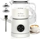 4-in-1 Milk Frother,Electric Milk Frother and Steamer,LED Touch Screen,Non-stick