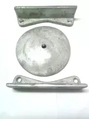 Heat Exchanger Anode Zinc 4 -1/2" and 2 Angles 5-1/4" With Holes Picker SA