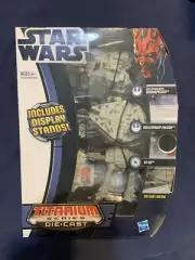 Star Wars Titanium Series Die Cast 3 Pack AT-AT Millennium Falcon Snowspeeder