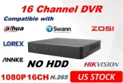 1080P 16CH DVR Hikvision UniView Dahua Compatible Analog Camera H.265 No HDD