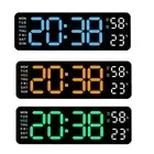 Digital Wall Clocks Rectangular Electronic LED Wall Clock steadfast