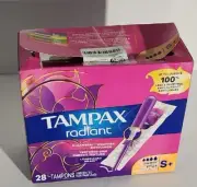 Procter & Gamble Tampax Radiant Tampons 28 ct. Super Plus Textured Grip