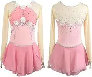[Zagitova] Long Sleeved Figure Skating Spandex Breathable Winter Sports Dress Dancewear Rhythmic Competition Costumes