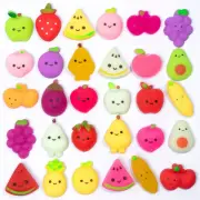 10/30/50 Fruits Mochi Squishy Toys Stress Relief Watermelon Banana Squishies Fru