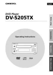 Onkyo DV-S205TX DVD Player Owners Manual