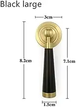 New Chinese brass high-grade mahogany handle handle drawer door writing desk desk shoe cabinet modern simple single hole - (Color: White)