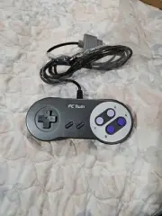 Super Nintendo Control SNES FC TWIN Black Controller New