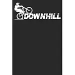 DOWNHILL MTB: NOTIZBUCH DIN A5 BLANKO 120 SEITEN FAHRRAD MTB MOUNTAINBIKE RENNRAD DOWNHILL RADSPORT BIKE GESCHENKIDEE & WEIHNACHTEN