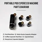 ⁺Portable Espresso Machine 3-in-1 Wireless Coffee Maker Compatible With Capsules
