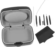 Gogogmee 1 Set Cleaning Tools Durable Kit with Protective Case Wax Removal Maintenance for Hearing Amplifiers