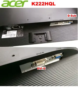 ACER K242HL 24吋 LED 液晶顯示器、1080P Full HD 超輕薄高畫質、VGA、DVI 雙介面輸入