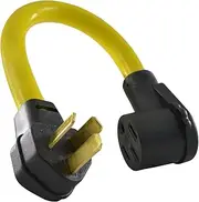 Conntek EV1050T NEMA 10-50P to NEMA 14-50R (Tesla Style) Adapter Cord compatible with Tesla Vehicles