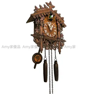 布谷鳥掛鐘創意德國黑森林款咕咕鐘創意時鐘家居裝飾壁掛布谷鳥鐘