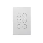Clipsal Saturn Zen Grid and Plate Assembly 6 Gang Zen White Less Mech - Z4066VH-ZW