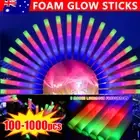 100X Flashing Foam Glow Sticks Bulk LED Glow Sticks Light Stick Rave Party 35CM