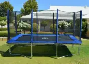 7x10FT Rectangle Trampoline with Enclosure