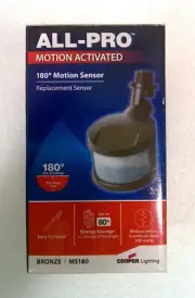 Cooper Lighting All Pro Motion Activated 180 Degree Motion Sensor - Bronze MS180