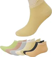 [Shengxi] 10 Pairs of Women's Trainer Socks, Breathable Short Cotton Trainer Socks, Sweat-Absorbing, Breathable Short Socks Set for Sports Shoes and Casual Shoes, Lightweight and Soft, White, black,