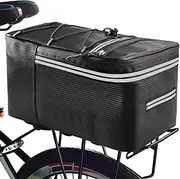 Rear Cycle Bag - for E-Bike Pannier Saddle Seat Bag - Reflective Large Capacity E-Bike Accessories for Mountain Road Commuting Travel Camping Biking