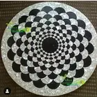 24" Marble Coffee Table Top Sea Shells Random Work Inlay Art Handmade Home Decor