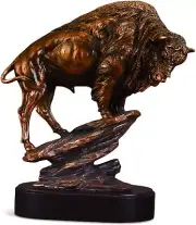 Treasure of Nature Buffalo Large Statue Bronze Finish
